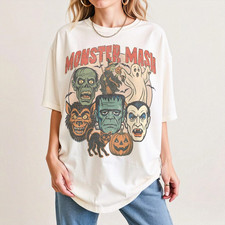 Comfort Colors® Monster Mash Shirt: Retro Halloween Spooky Season Tee