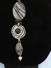 Vintage Signed oTreska Necklace Set Boho Exotic Gypsy  Bead Stone? Glass? 23" — photo 3