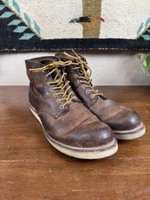 Red Wing 9111 Boots 11.5D Brown Leather Made in USA Work Boots READ