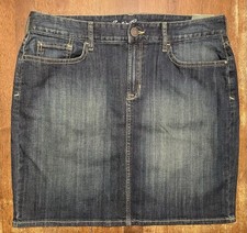 NEW Eddie Bauer Medium Wash Denim Jean Skirt SIZE 8
