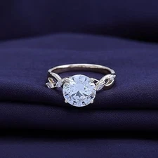 3.10 Ct Lab Grown Diamond Infinity Solitaire Engagement Ring 10K,14K or 18K Gold