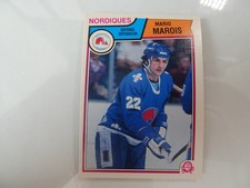 1983-84 O-Pee-Chee Hockey Card # 295 Mario Marois VG-Ex (4) Quebec Nordiques