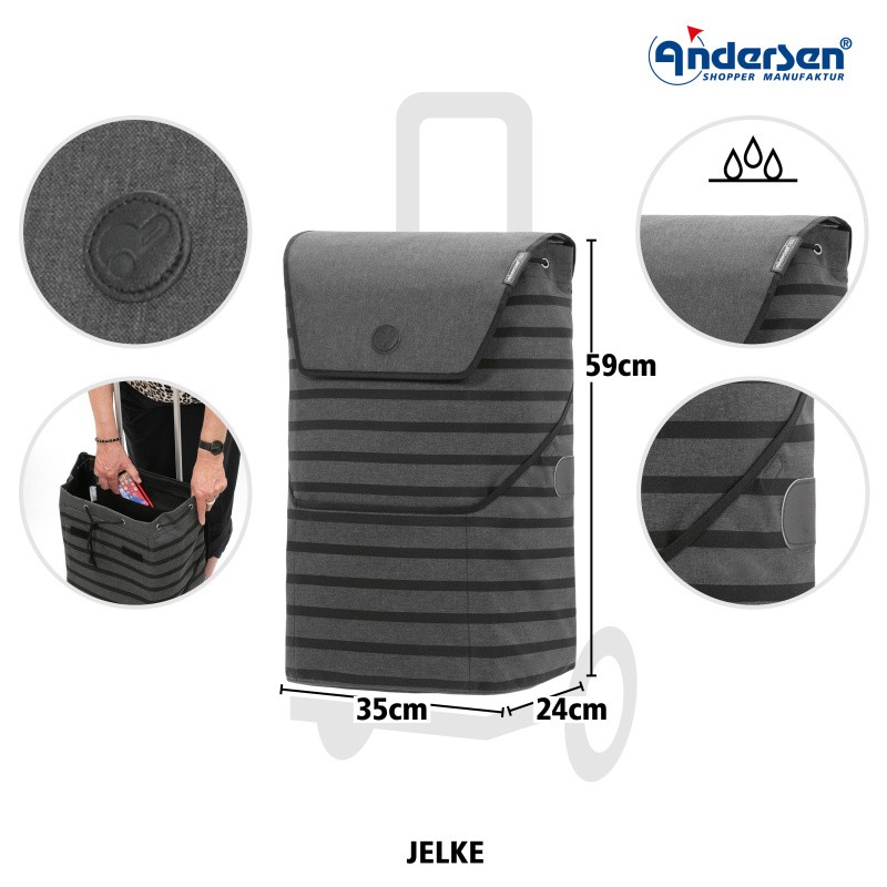 Andersen Shopper Tasche Jelke Einkaufstrolley