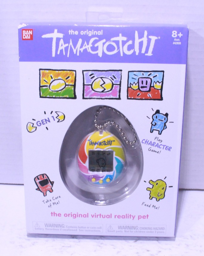 バンダイたまごっちUSバージョン Bandai Original Tamagotchi Gen 1 Candy Swirl Virtual Pet 90s