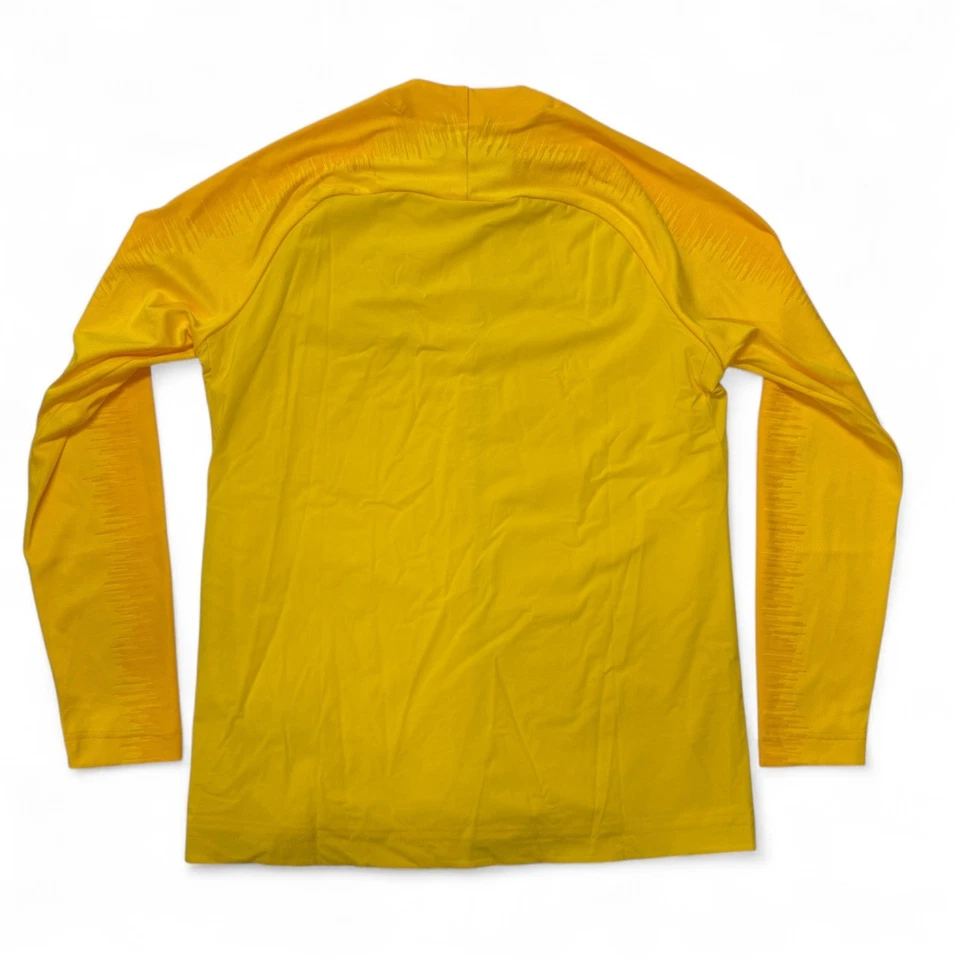 耐克巴西 CBF 正品足球田径夹克全拉链男式中号黄色全新带标签 — 第 2/4 张图片