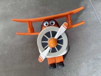 Super Wings Grand Albert Transformer mit Propeller, Kunststoff, Orange/Grau/Weiß