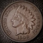 1909 Indian Head Cent - VF - 1C