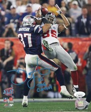 David Tyree autographed signed inscribed 8x10 photo NFL New York Giants JSA COA