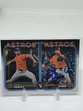 2024 Topps Update #US252 Blair Henley Shawn Dubin RC Houston Astros SIGNED Dubin