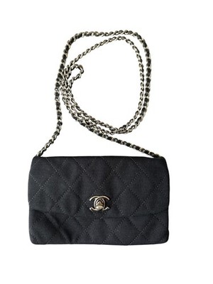 Chanel Timeless Canvas Handtasche Schwarz