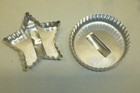 11 Aluminum Cookie Cutters Fluted Rooster Rabbit Heart Club Spade Gingerbread — photo 5
