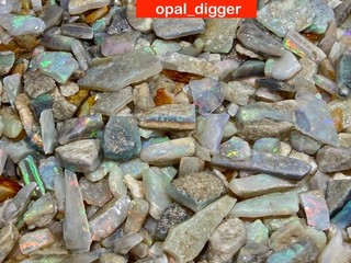 AUSTRALIAN OPAL AUCTIONS ROUGH BLACK CRYSTAL DARK BRIGHT COLOR BARS 370ct VIDEO