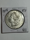1878 8TF MORGAN SILVER DOLLAR AU DETAILS TOUGH VARIETY