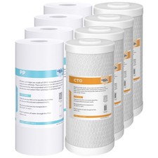 5 Micron 10" x4.5" Big Blue Sediment CTO Carbon Block Water Filter Whole House