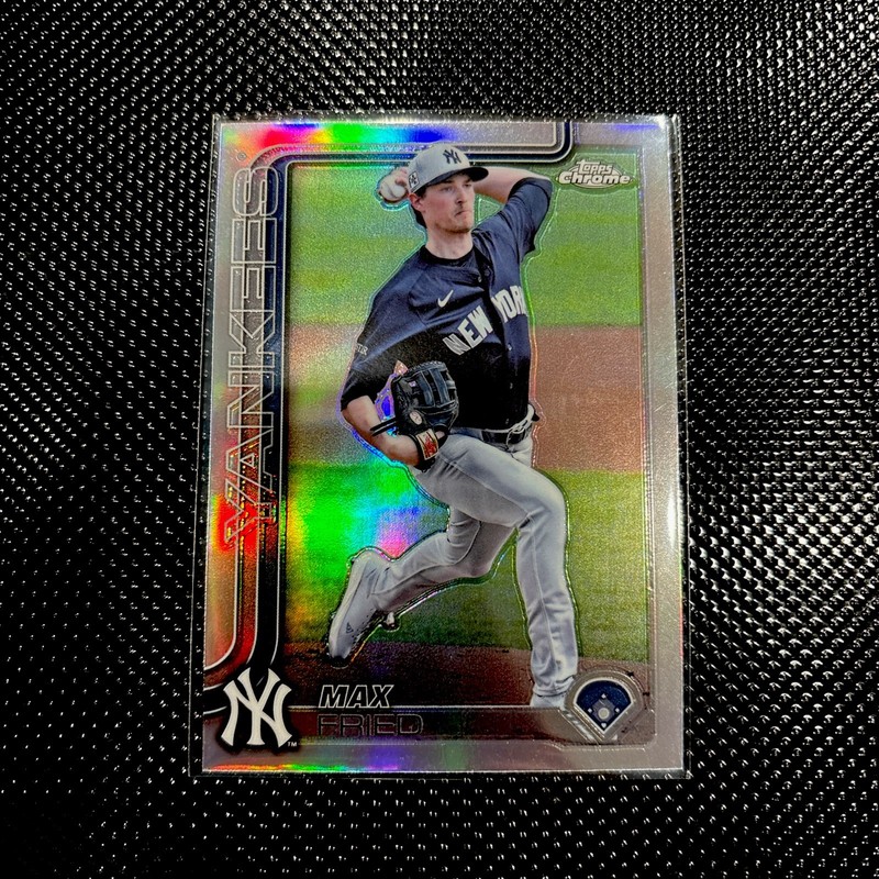 #39 2025 Topps Chrome Refractor Max Fried Yankees