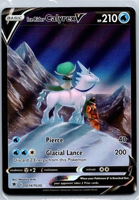 Ice Rider Calyrex V SWSH10: Astral Radiance Trainer Gallery TG14/TG30 NM