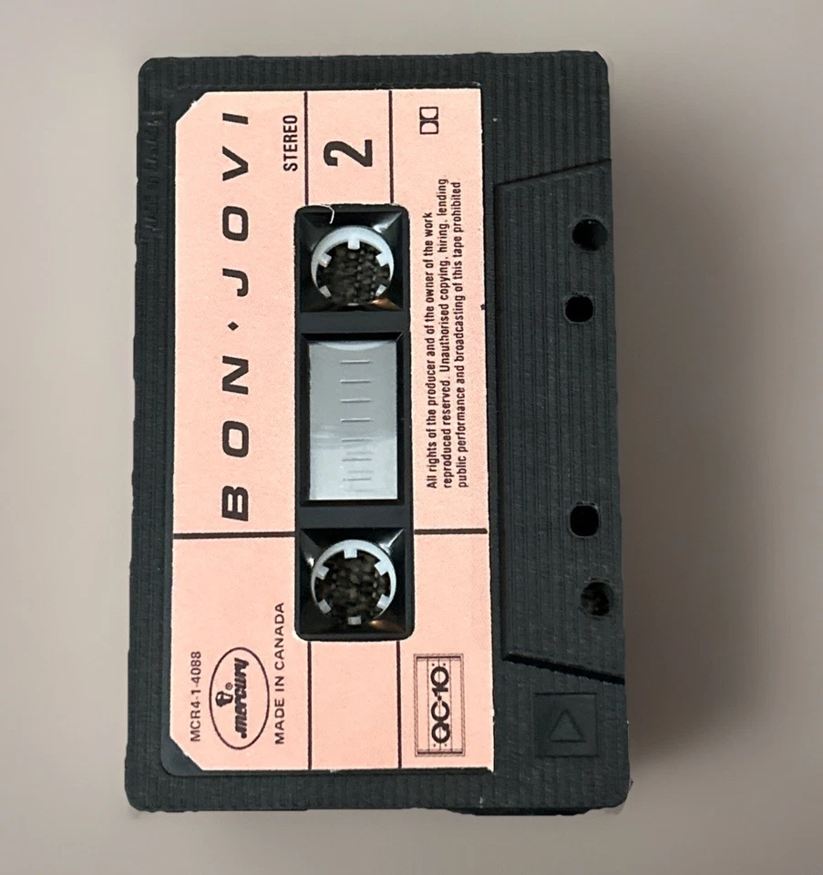Bon Jovi Self-Titled 1984 Cassette Tape QC10 Mercury Records Canada Rock - Image 4 of 4