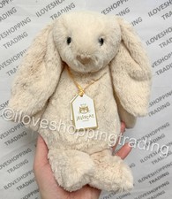AUTHENTIC JELLYCAT BASHFUL LUXE BUNNY RABBIT WILLOW PLUSH CUDDLY TOY MEDIUM 31CM