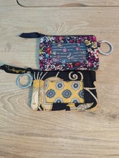2 Vera Bradley Pattern Small ID Card Case Yellow Bird Itsy Bitsy