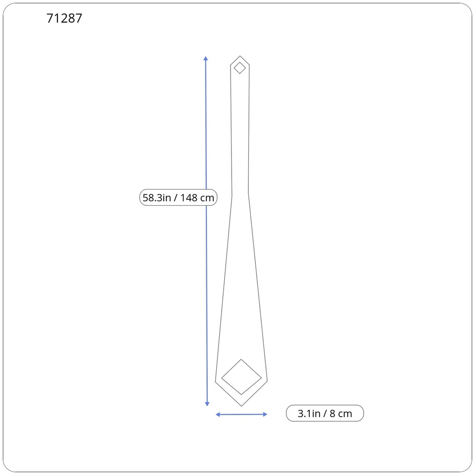 SUITSUPPLY Men's Tie 148 x 8 cm Blue Graphic Print Linen Cotton Pointed-End * - Image 3 of 4