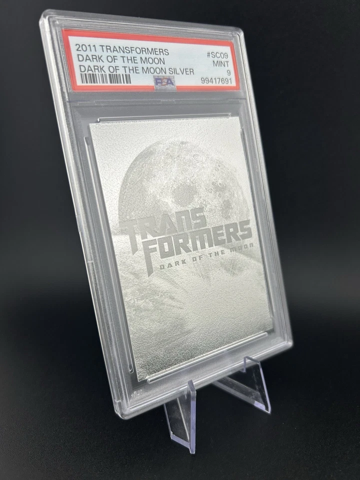 2011 Hasbro Enterplay Transformers Dark Of The Moon Silver Logo PSA 9 - Image 2 of 4