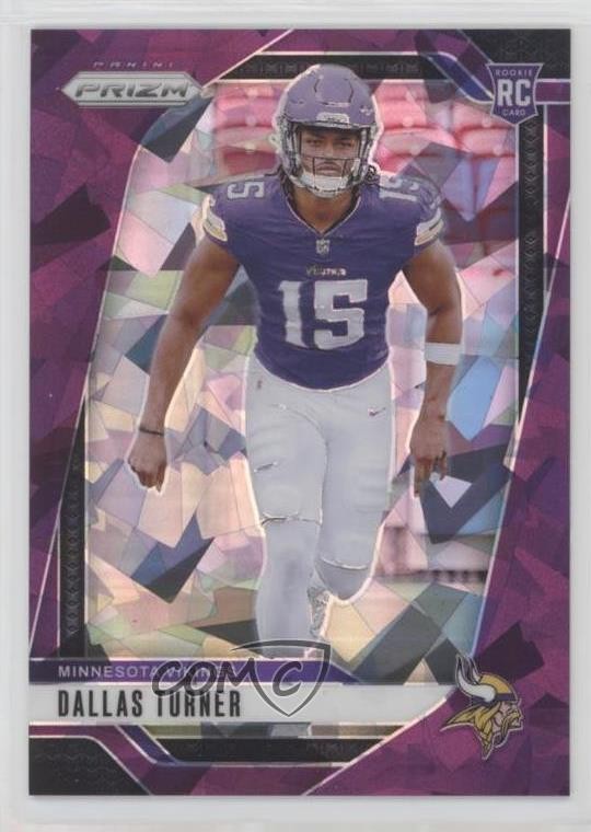 2024 Panini Prizm Rookies Purple Ice 197/225 Dallas Turner #324 Rookie RC 1oa8