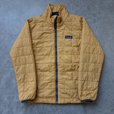 Patagonia Nano Puff Brick Quilted Puffer Jacket Kids Youth Medium Yellow 68001