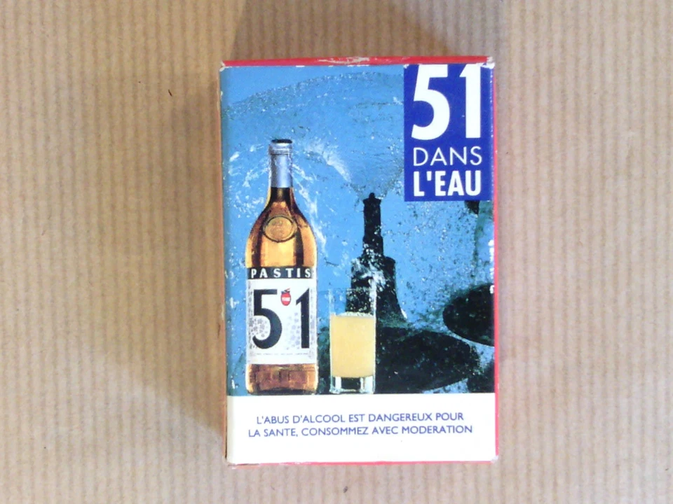 2 MINI JEUX DE 54 CARTES "PASTIS 51" / UN BLEU ET UN ROUGE / EN TRES BON ETAT - Photo 3/4