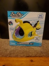 ZHU ZHU Pets Aquarium SUBMARINE SET  WESLEY THE BLUE TANG Fish 2023 Toy