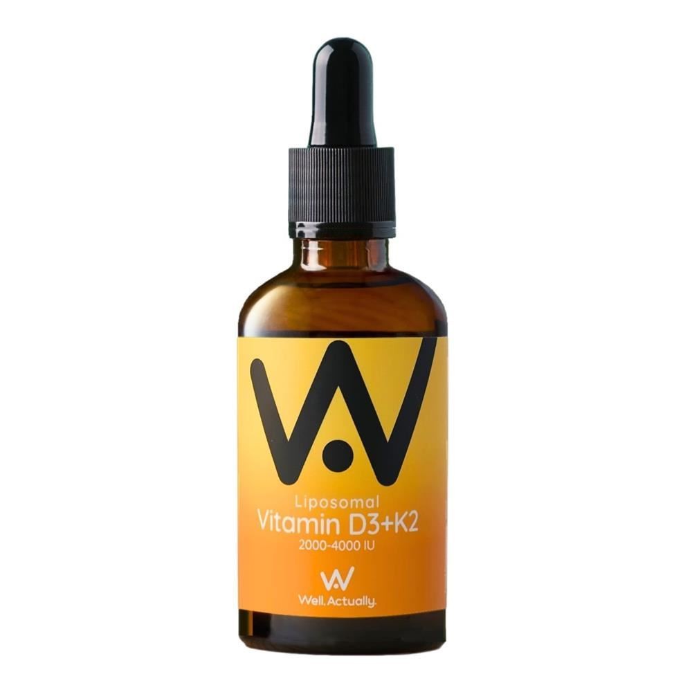 Well Actually Liposomal Vitamin D3 + K2 Orange Mango 60Ml - Image 4
