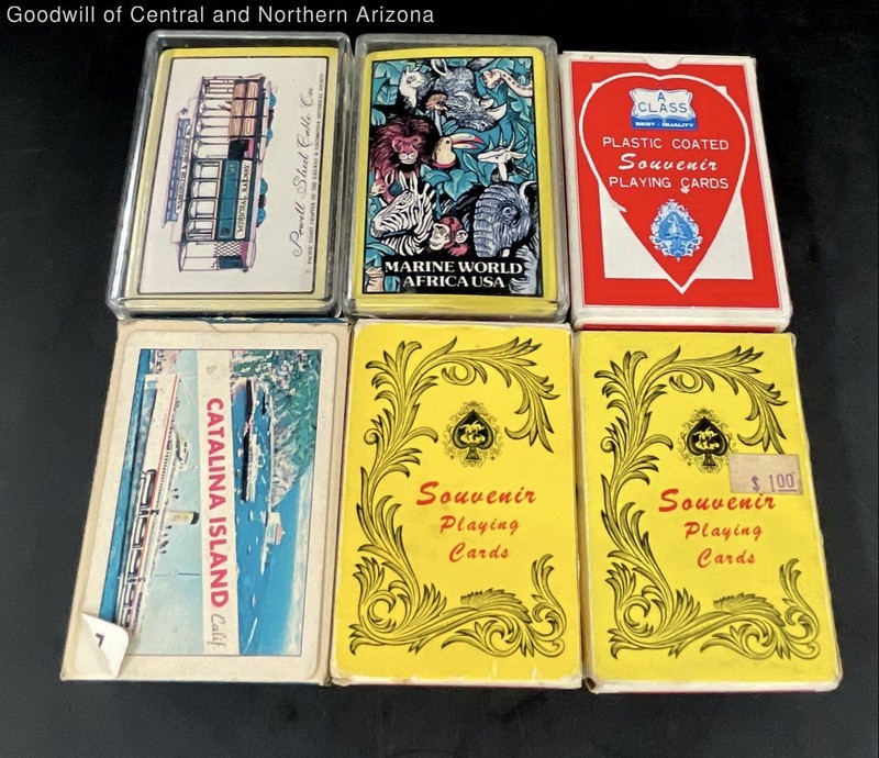 6 Vintage California Souvenir Playing Card Decks *Not Inventoried