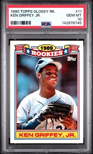 1990 Topps Glossy Rookies Ken Griffey Jr #11 PSA 10 GEM MINT RC ROOKIE