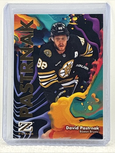 David Pastrnak #25 2024 SkyBox Metal Universe Z-Force card