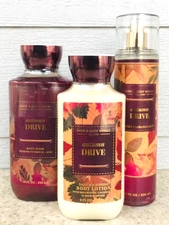 3 AUTUMN DRIVE Body Wash Shower Gel + Body Lotion + Fragrance Mist SET of 3