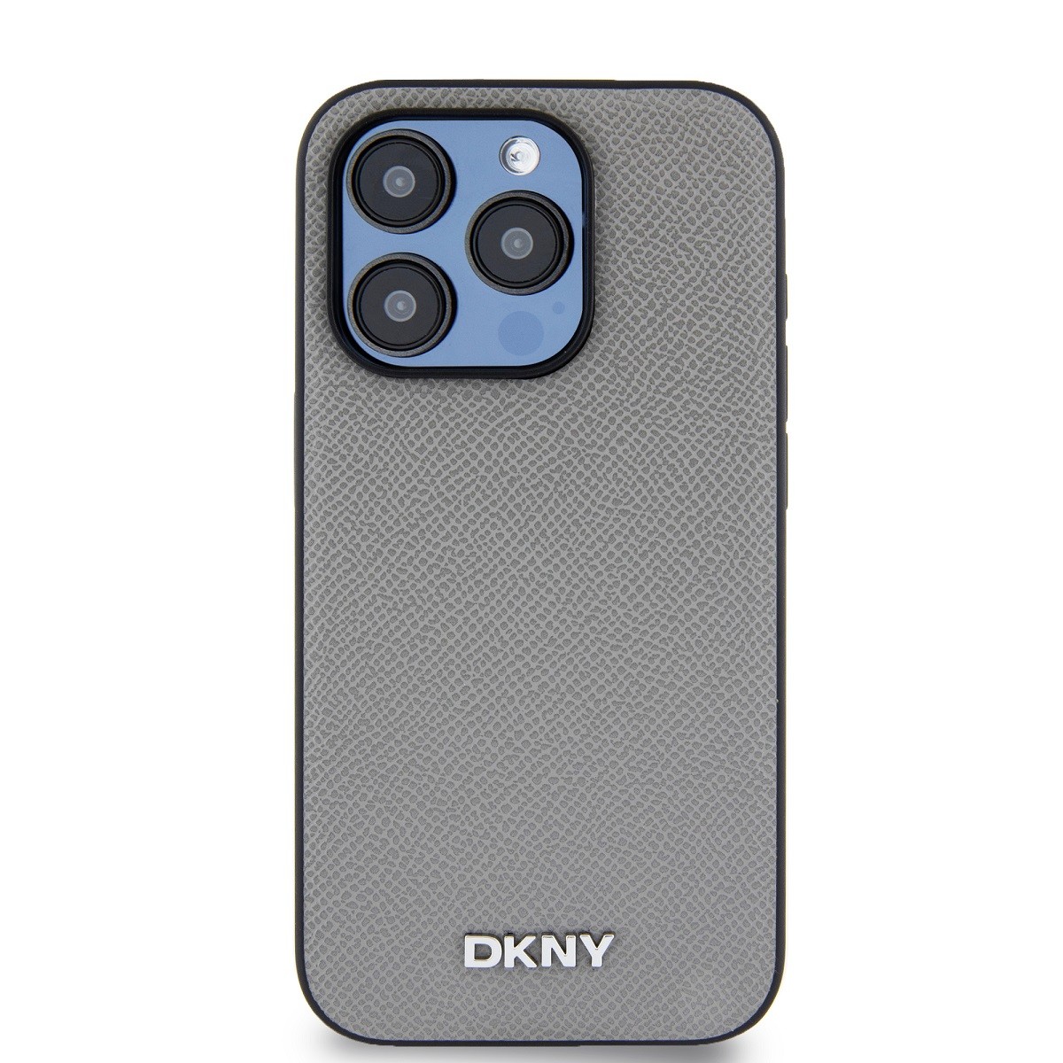 Coque iPhone 15 Pro Max DKNY grise originale housse de protection de marque chic