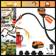 Cordless Fuel Transfer Pump for 20V Batteries - Compatible with Milwaukee More