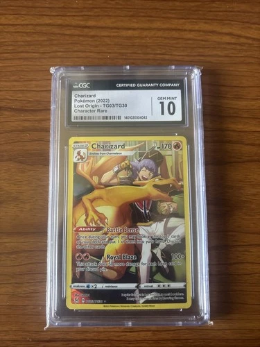 Pokemon Charizard TG03/TG30  Lost Origin Trainer Gallery Graded  CGC 10