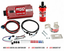 Msd 6425 Digital 6al Ignition Box 8202 Blaster 2 Coil 8213 Bracket Kit