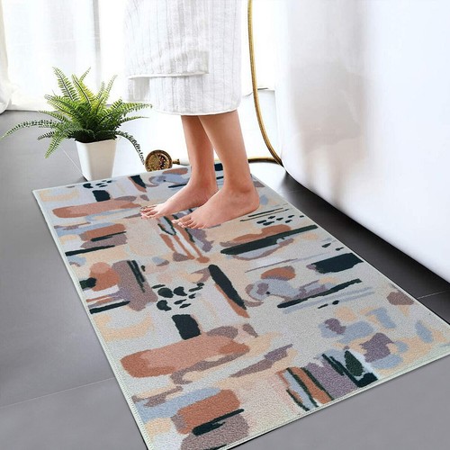 Extra Large Bath Mat Bathroom Rug Water Absorbent Washable Toilet Pedestal Mats - Picture 40 of 41