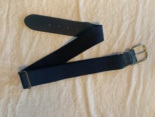 2 youth small baseball belts colors black and blue