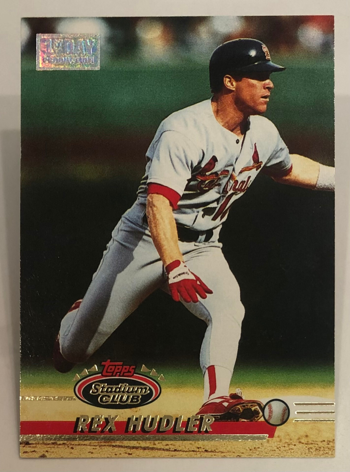 1993 Stadium Club - First Day Issue - Rex Hudler - #113 - Cardinals - NrMt