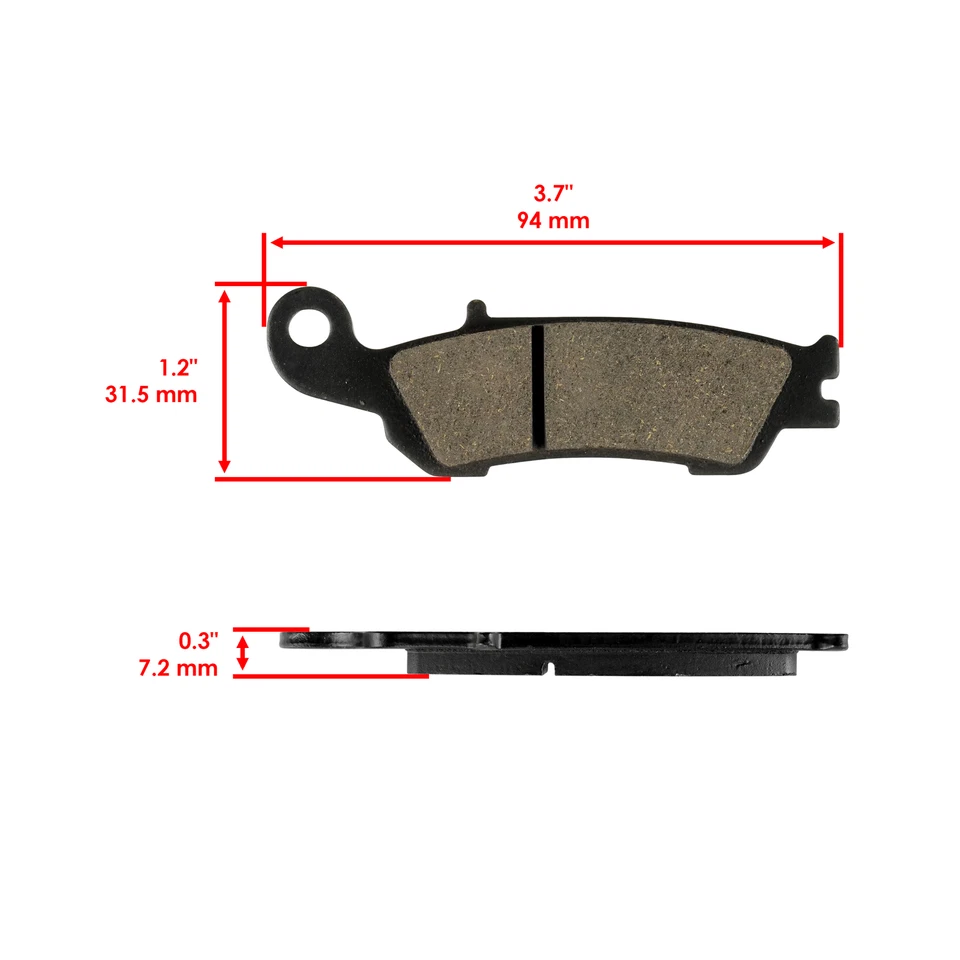 Front And Rear Brake Pads for Yamaha YZ125X 21-25 YZ250FX YZ250X YZ450F 2020-25 - Image 2 of 4