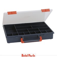 ORGANIZER SCATOLA PORTA UTENSILI MINUTERIA DIVISORI FISSI COPERCHIO 