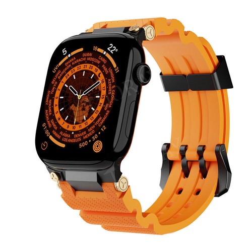 Cinturino Silicone per Apple Watch Ultra 2 49mm Serie 10 9 8 7 6 5 4 3 42mm 46mm - Foto 82 di 94