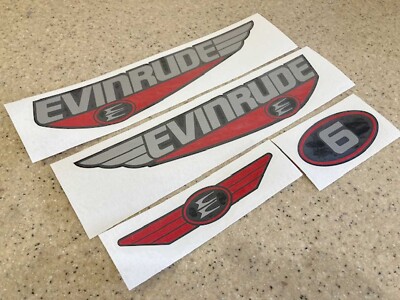 Johnson Sailmaster Outboard Motor Decal Kit – Fits 6 HP & 9.9 HP – Free Fish Decal Included
