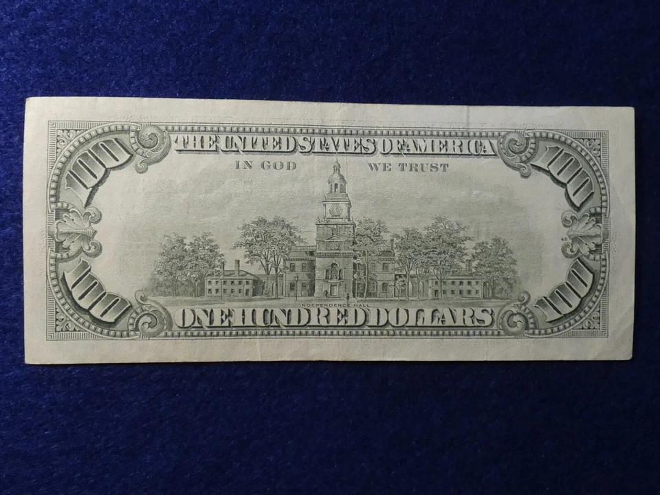 1985 (D) $100 One Hundred Dollar Bill Federal Reserve Note Cleveland Currency - Image 3 of 4