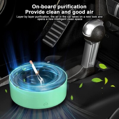 Posacenere Purificatore D'Aria - Aspirazione 360° Con Filtro - Timer Autospegnimento - Per Casa E Auto - Foto 5