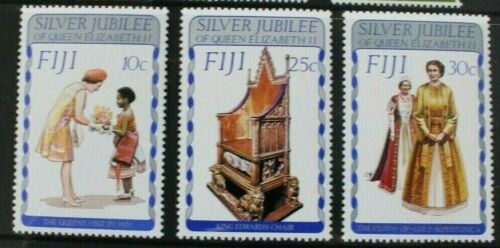 FIJI 1977 Sliver Jubilee. Set of 3. Mint Never Hinged. SG536/538. - Picture 1 of 1