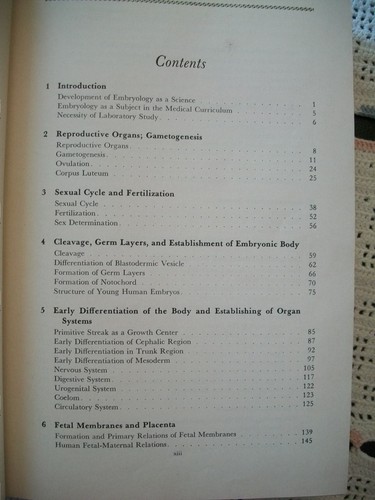 Human Embryology (Bradley M. Patten, 1953 Hardcover) 2nd Edition No Dust Jacket - Picture 3 of 12