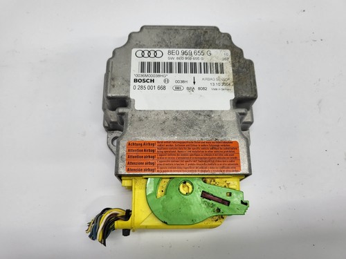 Audi A4 B7   Airbag Sensor Steuergerät  8E0959655G Bosch 0285001668  (02)